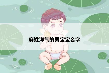 麻姓洋气的男宝宝名字