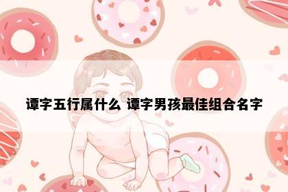 谭字五行属什么 谭字男孩最佳组合名字